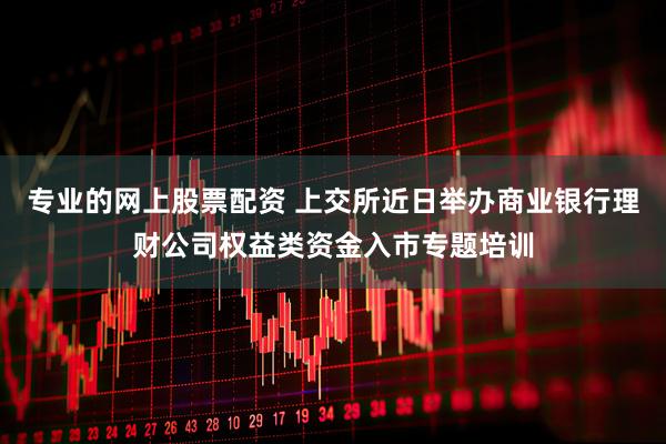 专业的网上股票配资 上交所近日举办商业银行理财公司权益类资金入市专题培训